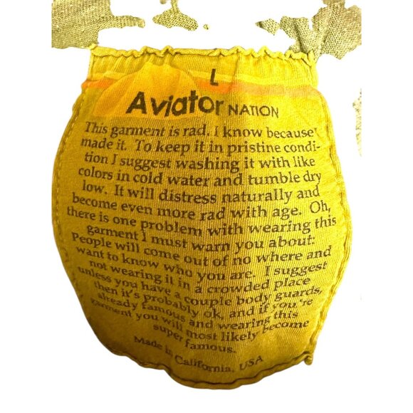 Aviator Nation Camo Sweatpants Joggers L Rainbow Stripe Side Made USA - Picture 6 of 8